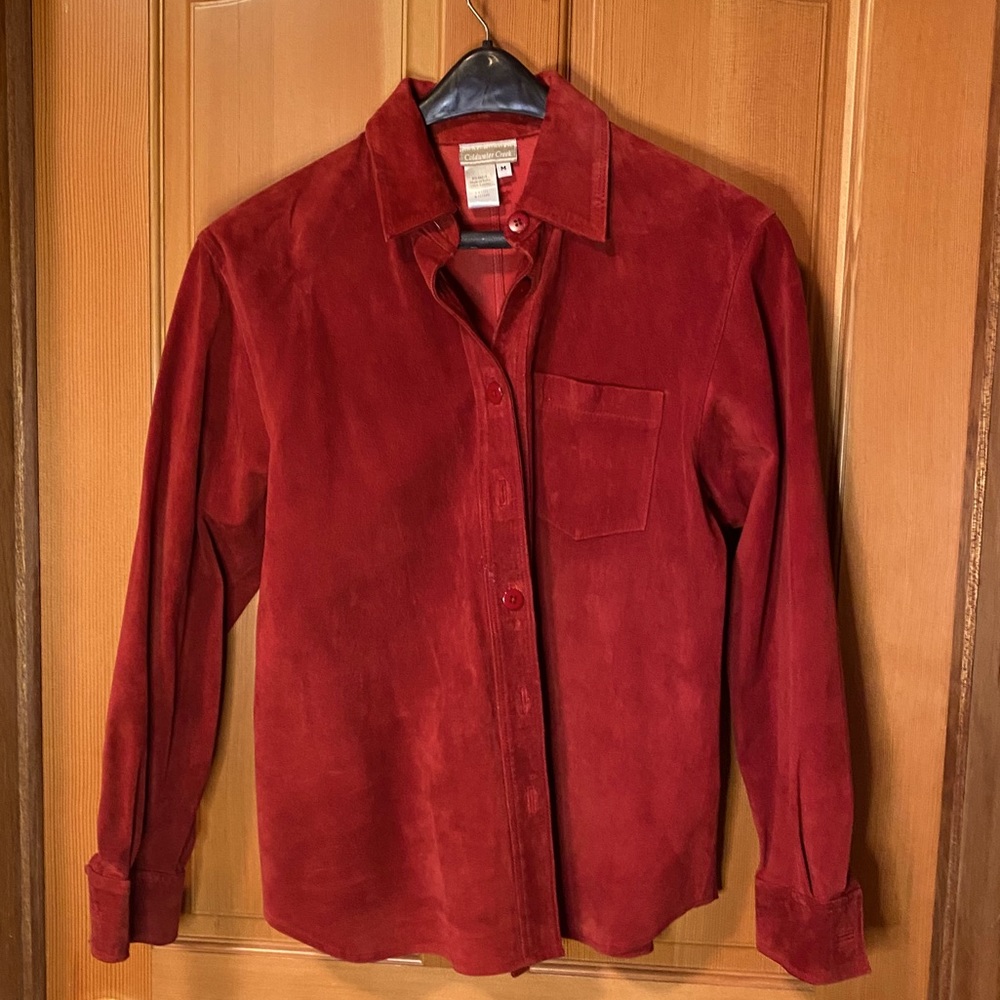 Coldwater Creek Suede Shirt Jacket